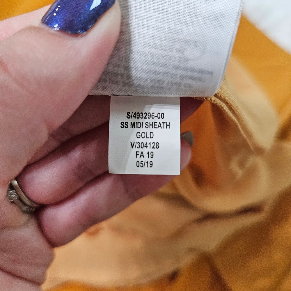 Banana Republic Gold Midi Dress - Picture 12 of 12